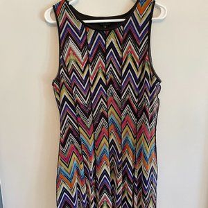 Clorful Chevron Sheath Dress